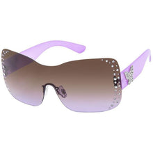 Purple Rimless Butterfly Sunglasses