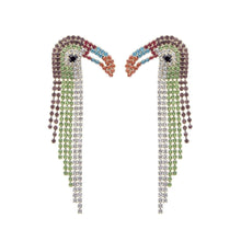 Multi Color Toucan Fringe Earrings