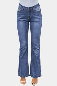 Trendsi Demin Pants Blue / S High Rise Flare Skinny Jeans