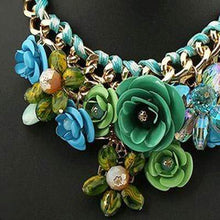 We Sell Fashion Buckle Green Flower Decorated Weave Design