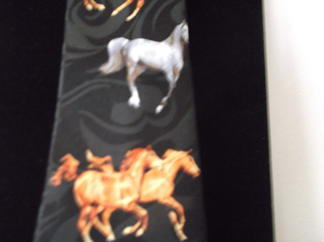 We Sell Fashion Men's Neck Ties Men's Novelty Horse Lovers Neck Tie - Steve Harris - ONE ONLY