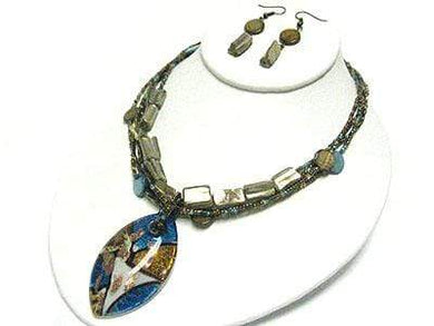 We Sell Fashion Murano Glass Arrowhead Necklace Set