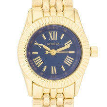We Sell Fashion Watches Gold Link Watch With Navy Dial