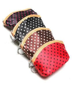 We Sell Fashion Zippered Polka Dot Women's Coin Purses in Four Colors