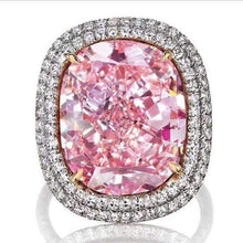 Wish 2.8 ct Pink Sapphire Diamond Ring - 925 Sterling Silver - Nature Gemstone